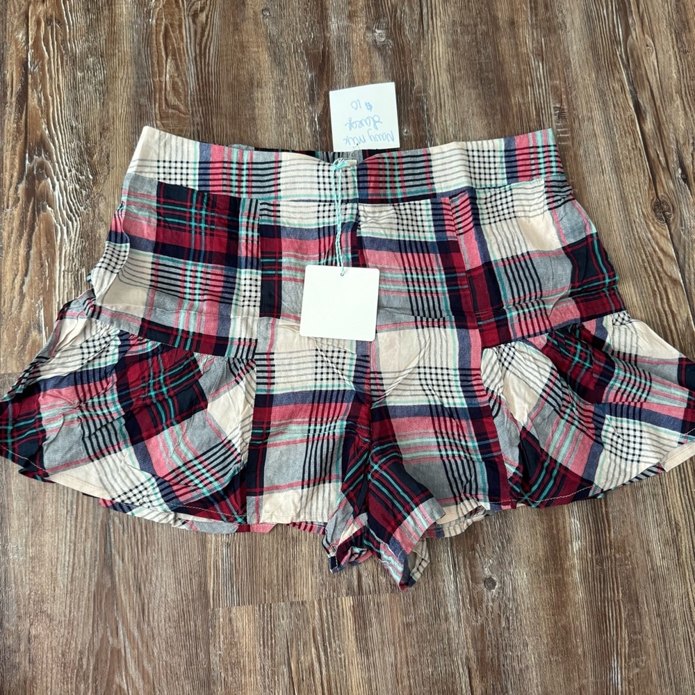 NWT Umgee Plaid Women's Shorts
